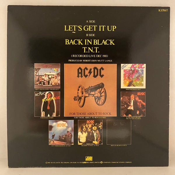 Used Vinyl AC/DC – Let's Get It Up 12" USED VG+/VG+ J101623-19