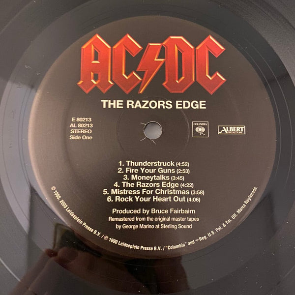 Used Vinyl AC/DC – The Razors Edge LP USED NM/NM 2003 180 Gram Pressing J081824-14