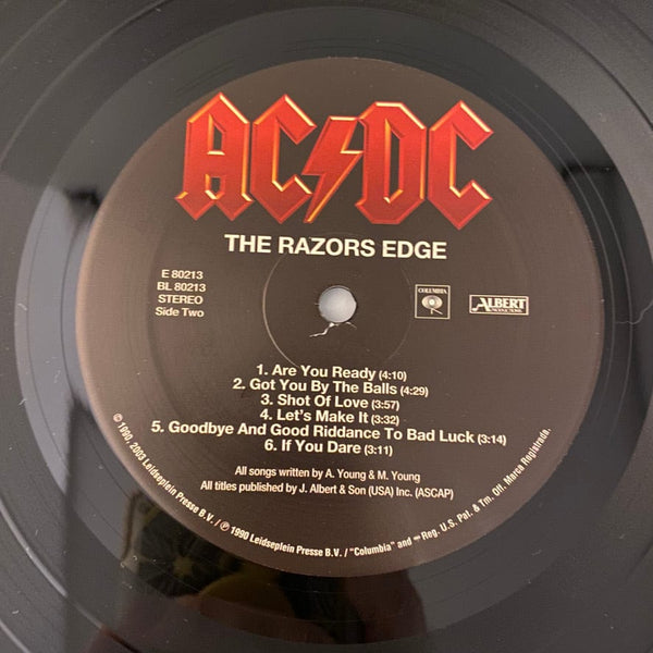 Used Vinyl AC/DC – The Razors Edge LP USED NM/NM 2003 180 Gram Pressing J081824-14