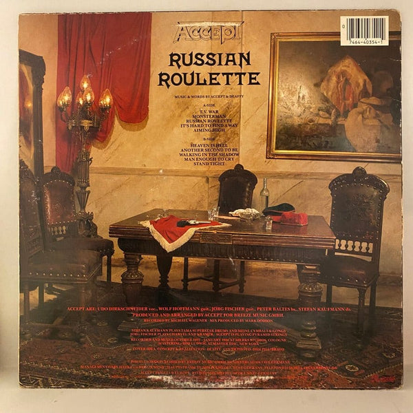 Used Vinyl Accept – Russian Roulette LP USED VG+/G J082623-14