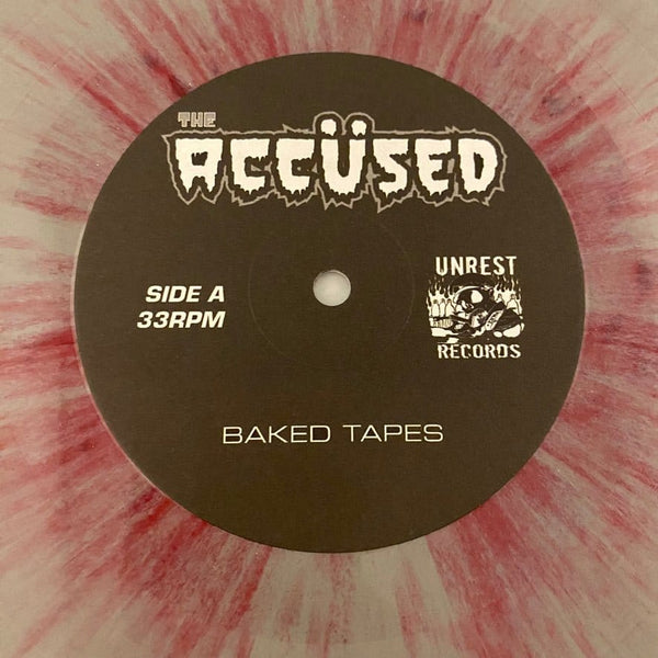 Used Vinyl Accüsed – Baked Tapes LP USED VG++/NM Grey w/ Red Splatter J101223-11