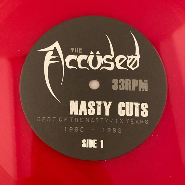 Used Vinyl Accüsed – Nasty Cuts: The Best Of The Nasty Mix Years LP USED NM/VG++ Red Vinyl J101223-09