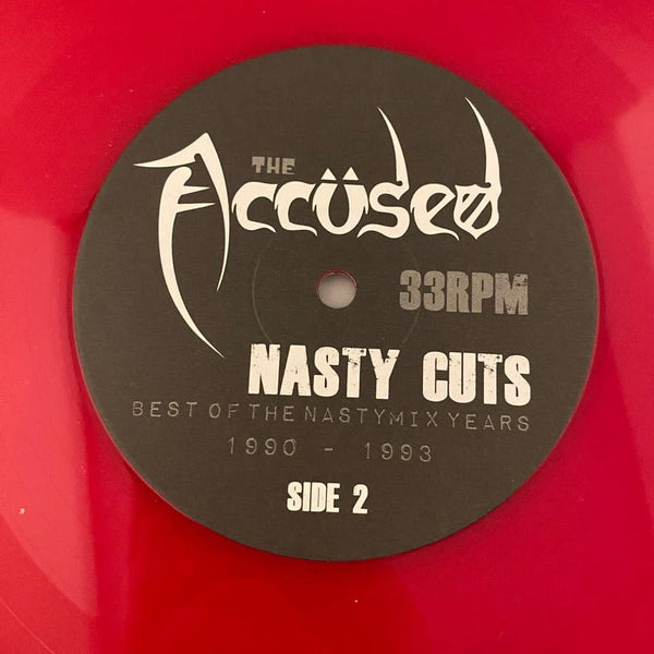 Used Vinyl Accüsed – Nasty Cuts: The Best Of The Nasty Mix Years LP USED NM/VG++ Red Vinyl J101223-09