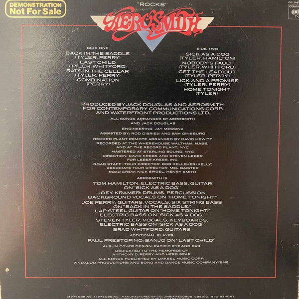Used Vinyl Aerosmith – "Rocks" LP USED VG+/VG J012923-12