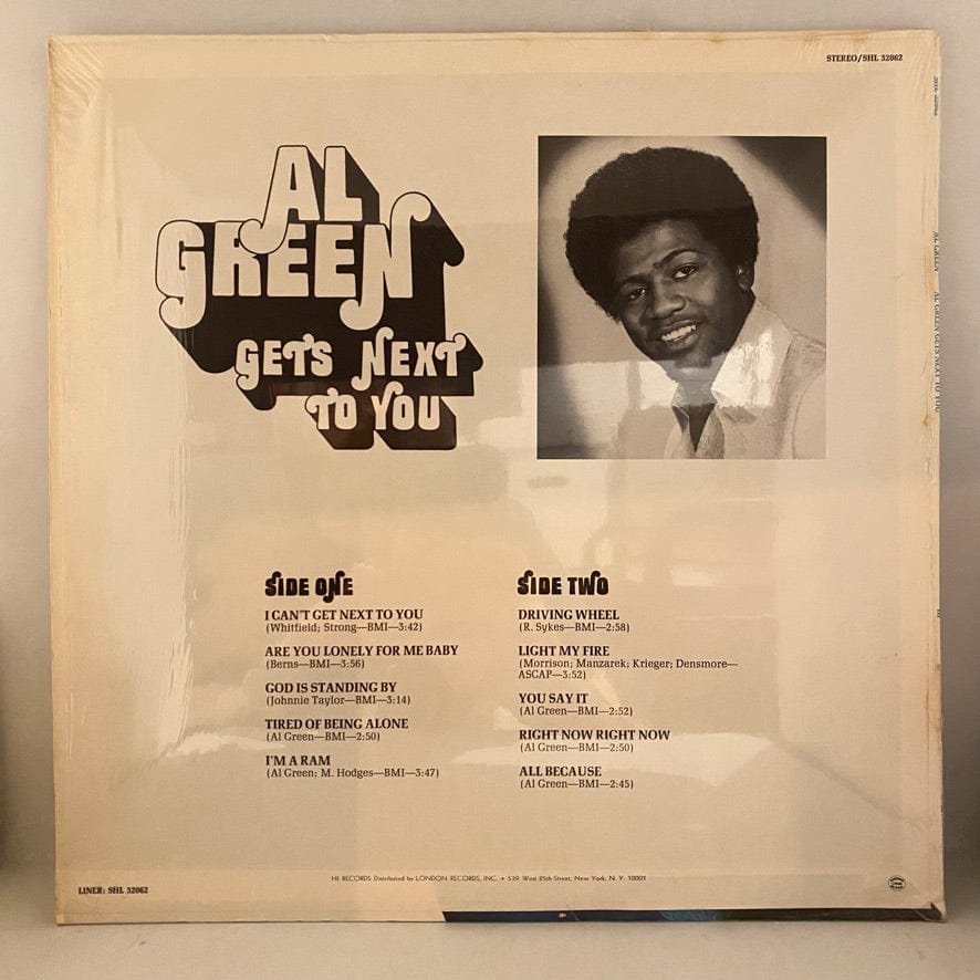 Al Green – Al Green Gets Next To You LP USED NM/VG+ 1971 Pressing