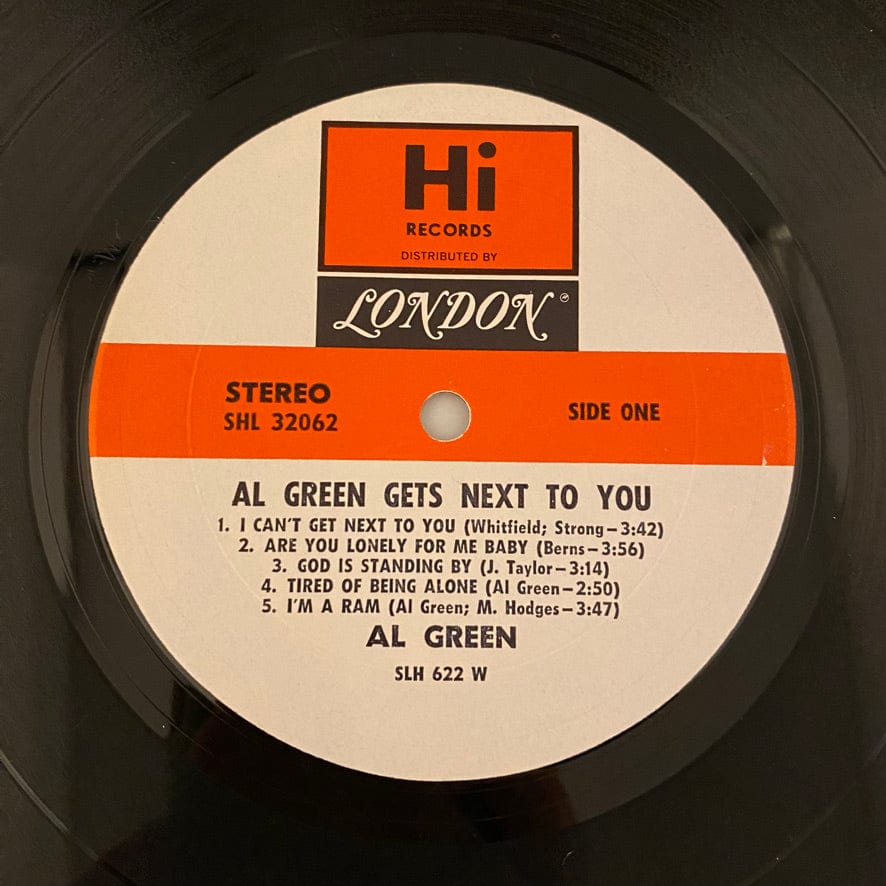Al Green – Al Green Gets Next To You LP USED NM/VG+ 1971 Pressing