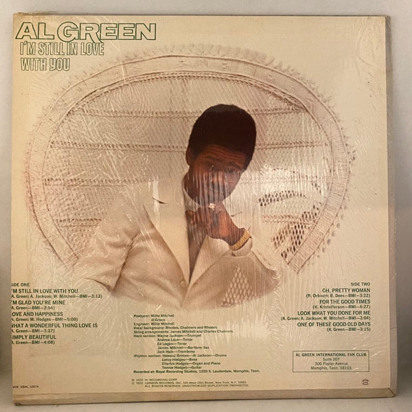 Used Vinyl Al Green – I'm Still In Love With You LP USED VG++/VG 1972 Pressing J092024-03