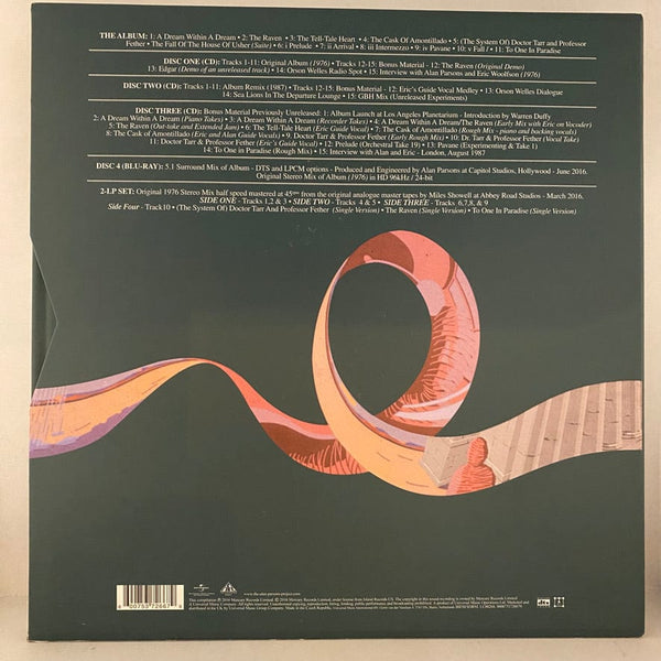 Used Vinyl Alan Parsons Project – Tales Of Mystery And Imagination Edgar Allan Poe 2LP Box Set USED NM/VG++ w/ 3CDS & Blu-Ray J021524-03