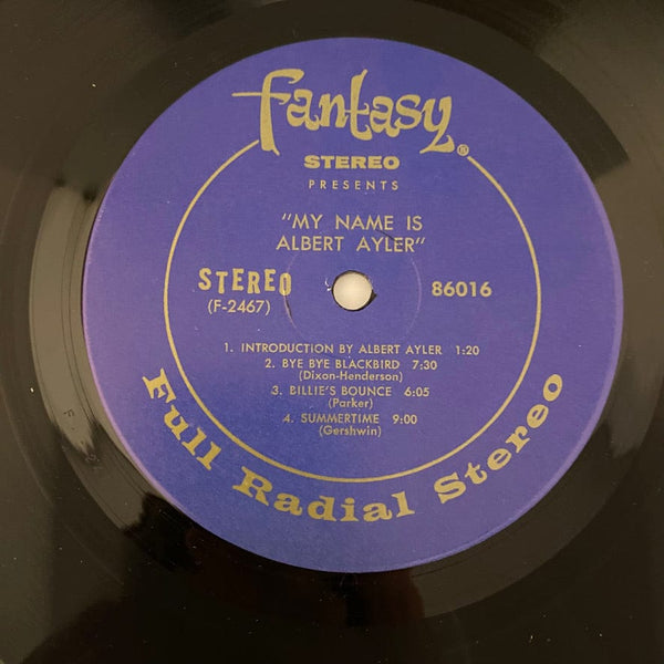 Used Vinyl Albert Ayler – My Name Is Albert Ayler LP USED NM/VG+ J070524-18