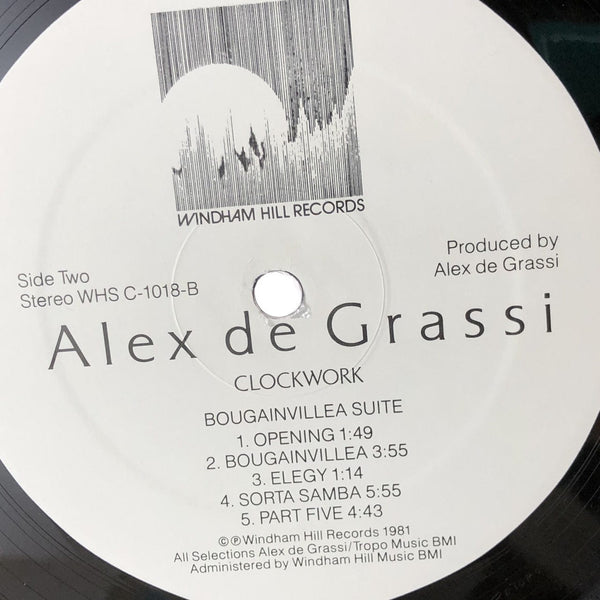 Used Vinyl Alex De Grassi - Clockwork LP NM-VG USED 12544