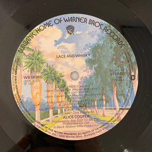 Used Vinyl Alice Cooper - Lace And Whiskey LP USED VG++/VG+ Import J070822-01