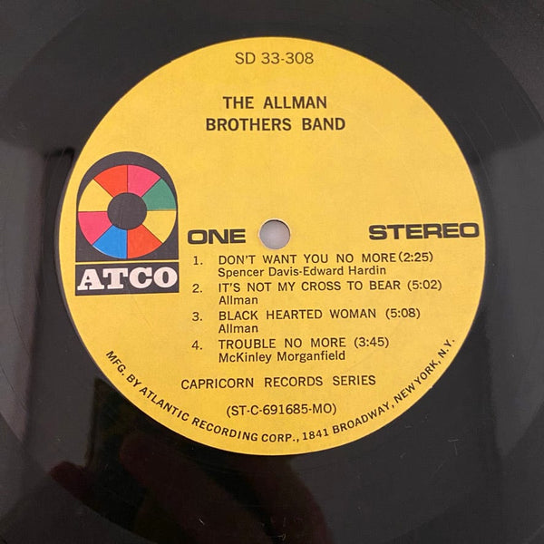 Used Vinyl Allman Brothers Band – The Allman Brothers Band LP USED VG++/VG+ 1969 Pressing J062924-14