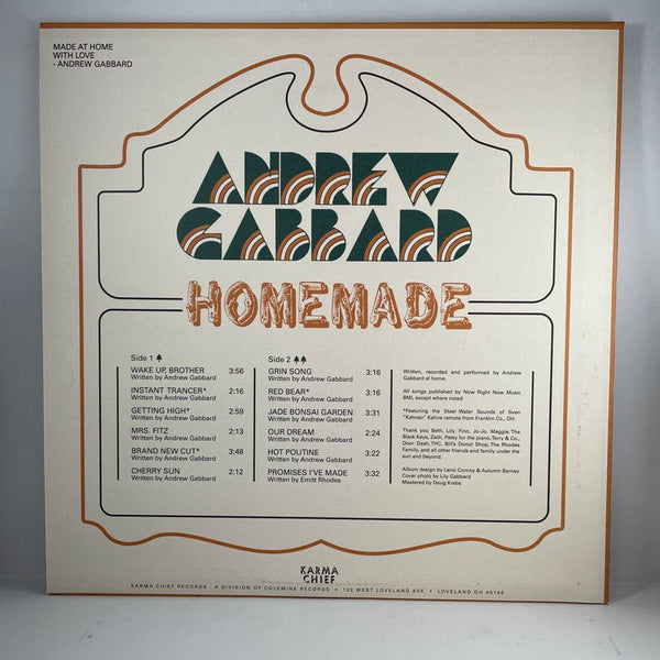 Used Vinyl Andrew Gabbard - Homemade LP NM/NM COLOR VINYL USED W051622-18