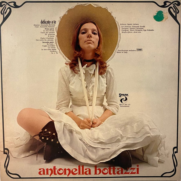 Used Vinyl Antonella Bottazzi – Delicato A Te LP USED VG+/VG+ Italian Pressing J013023-01