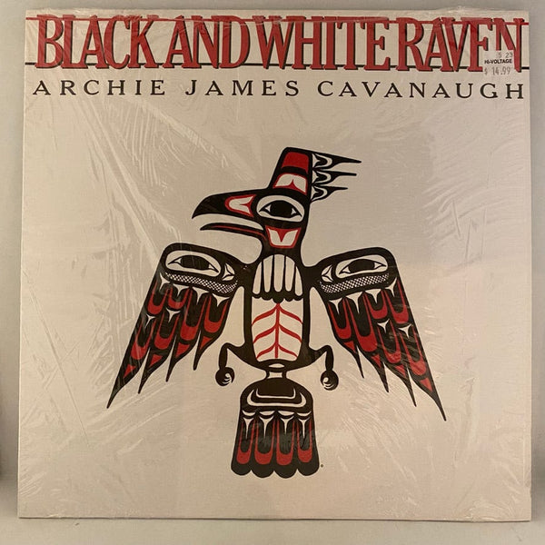 Used Vinyl Archie James Cavanaugh – Black And White Raven LP USED NM/NM Clear w/ Red & Black Swirl J061323-23