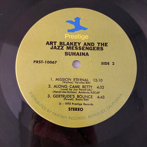 Used Vinyl Art Blakey And The Jazz Messengers – Buhaina LP USED VG++/VG++ 1973 Pressing J081824-04