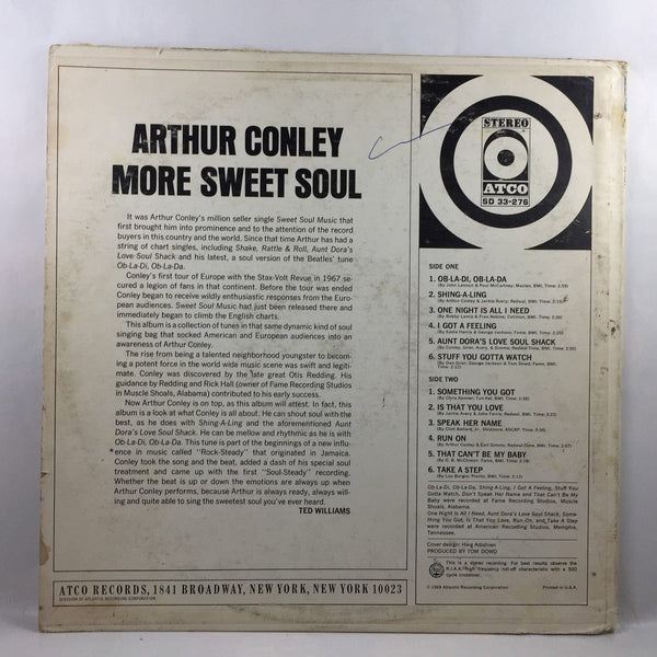 Used Vinyl Arthur Conley - More Sweet Soul LP VG++-G USED 5463