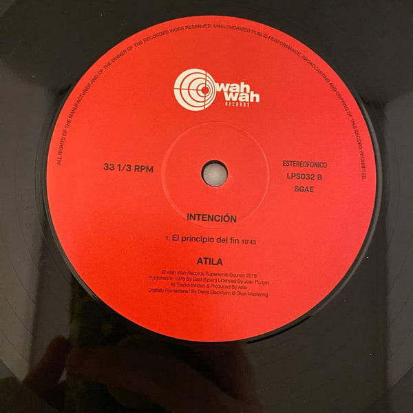 Used Vinyl Atila – Intencion LP USED NM/NM 2019 Spanish Release J071023-06