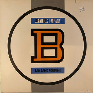 Used Vinyl Bad Company – Fame And Fortune LP USED VG++/VG+ J020523-08