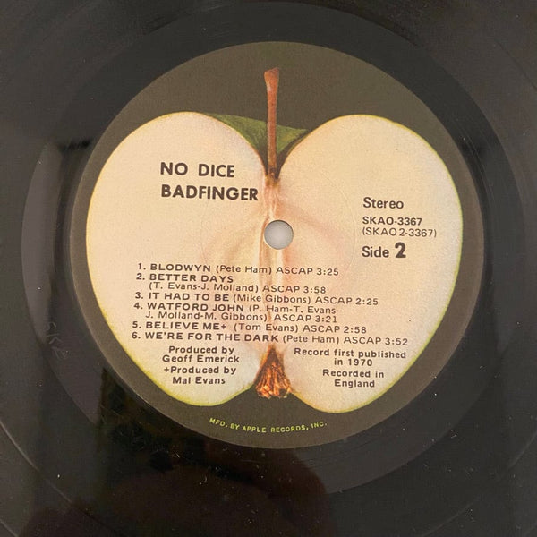 Used Vinyl Badfinger – No Dice LP USED VG+/VG+ 1970 Pressing J072824-08