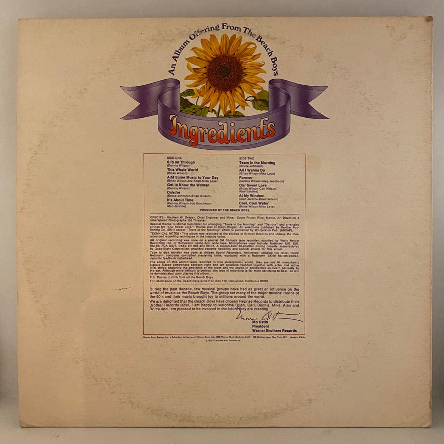 beach boys sun flower USオリジナル beach boys sun flower USオリジナル The Beach Boys – Sunflower