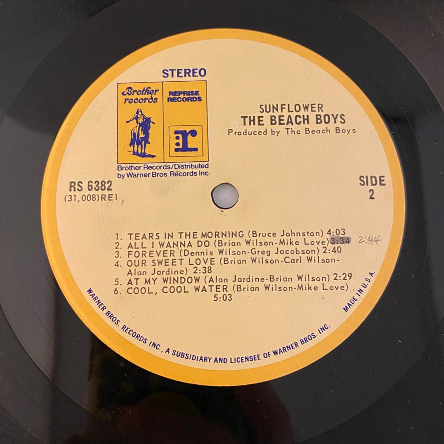 Beach Boys – Sunflower LP USED VG+/VG – Hi-Voltage Records