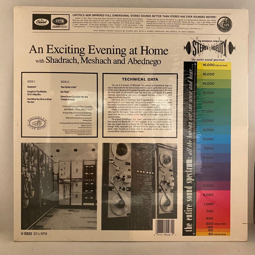 Beastie Boys – An Exciting Evening At Home With Shadrach, Meshach