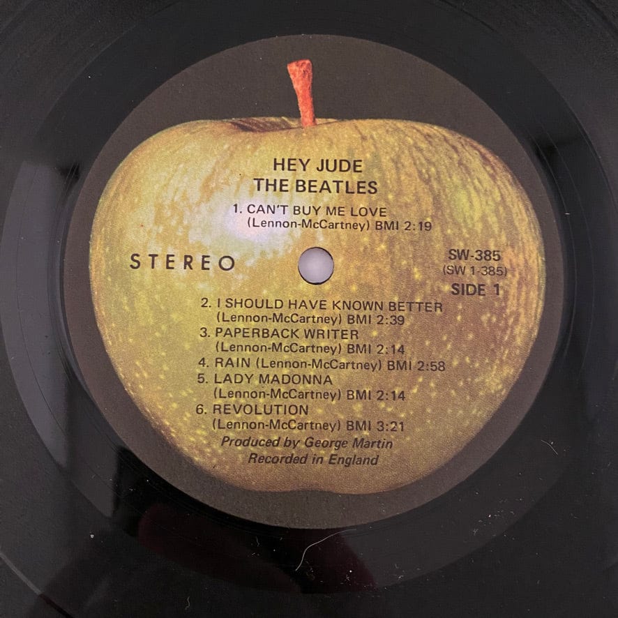 Beatles – Hey Jude LP USED VG+/VG++ 1970 Pressing – Hi-Voltage Records