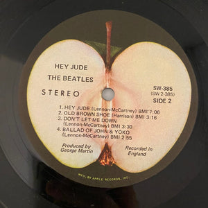 Used Vinyl Beatles – Hey Jude LP USED VG+/VG++ 1970 Pressing J080224-06