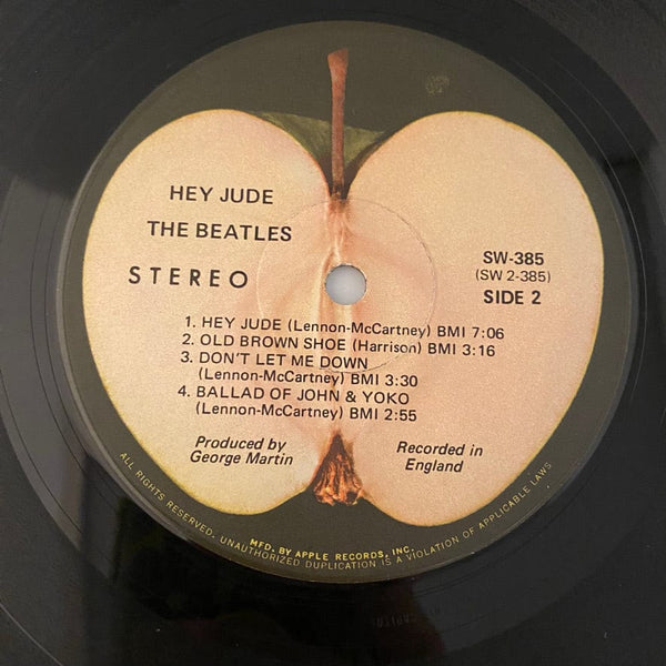 Used Vinyl Beatles – Hey Jude LP USED VG++/VG++ 1975 US Pressing J091424-01