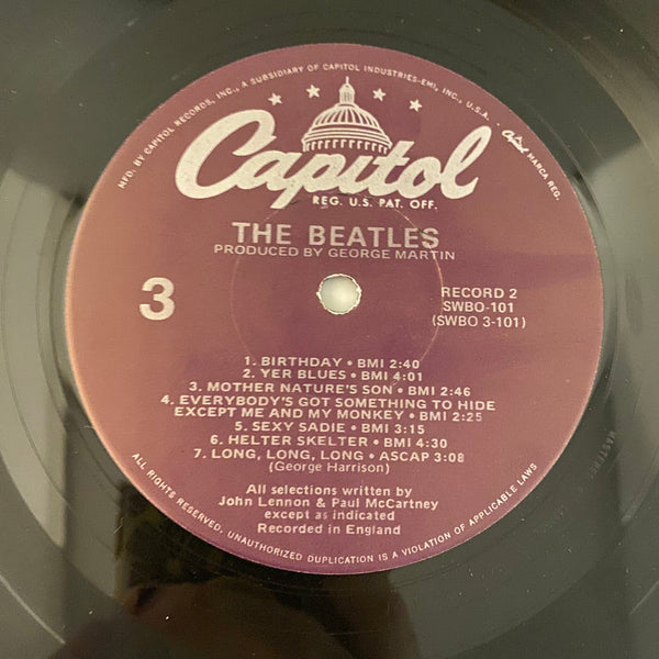 Used Vinyl Beatles – The Beatles (White Album) 2LP USED VG+/VG+ 1978 Purple Label Pressing J100823-02