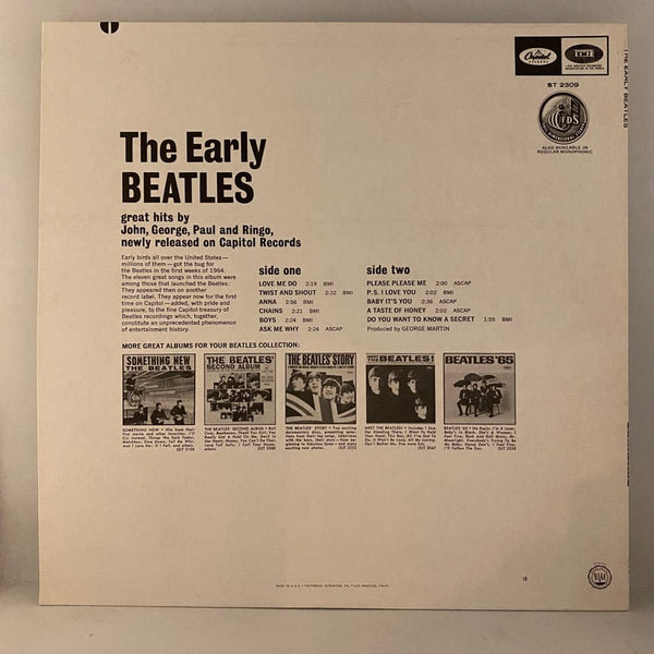 Used Vinyl Beatles – The Early Beatles LP USED NM/NM 1971 US Pressing J091424-04