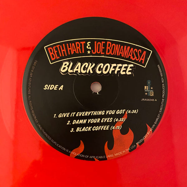 Used Vinyl Beth Hart & Joe Bonamassa – Black Coffee 2LP USED VG++/NM Red Vinyl J010424-03