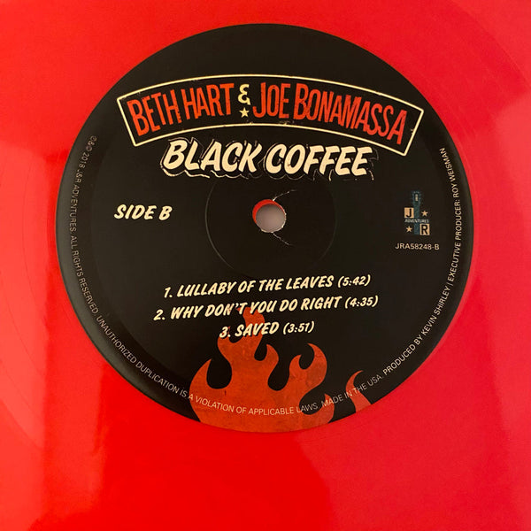 Used Vinyl Beth Hart & Joe Bonamassa – Black Coffee 2LP USED VG++/NM Red Vinyl J010424-03