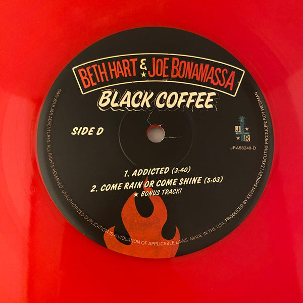 Used Vinyl Beth Hart & Joe Bonamassa – Black Coffee 2LP USED VG++/NM Red Vinyl J010424-03