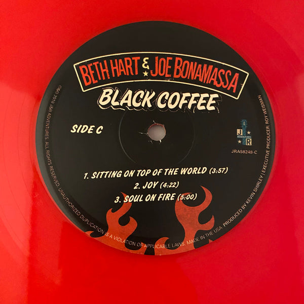 Used Vinyl Beth Hart & Joe Bonamassa – Black Coffee 2LP USED VG++/NM Red Vinyl J010424-03