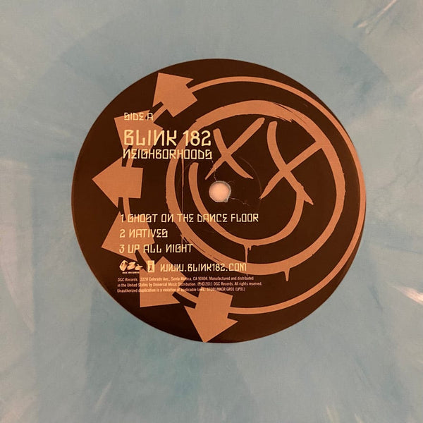 Used Vinyl Blink-182 – Neighborhoods 2LP USED VG++/VG++ 2011 Blue/White Vinyl Pressing J092124-11
