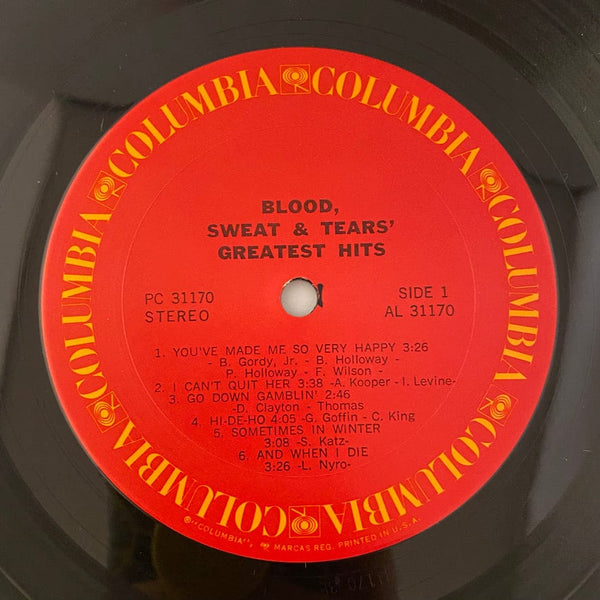 Used Vinyl Blood, Sweat & Tears - Greatest Hits LP USED NM/VG+ J080522-32