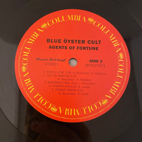 Used Vinyl Blue Öyster Cult – Agents Of Fortune LP USED NM/NM 180 Gram 2014 Pressing J052024-09