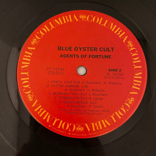 Used Vinyl Blue Öyster Cult – Agents Of Fortune LP USED NM/VG+ 1976 Pressing J092724-04