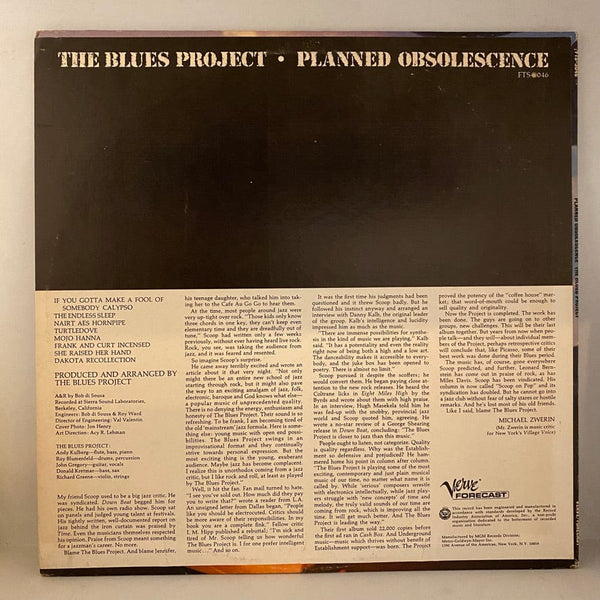 Used Vinyl Blues Project – Planned Obsolescence LP USED NM/VG+ 1968 Pressing J092724-03