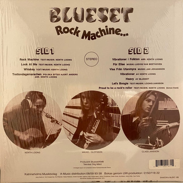 Used Vinyl Blueset – Rock Machine LP USED VG++/NM 2016 Reissue J040323-17