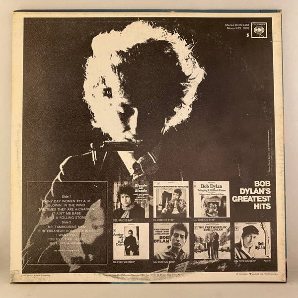 Used Vinyl Bob Dylan – Bob Dylan's Greatest Hits LP USED NM/VG+ Includes Poster J012624-06