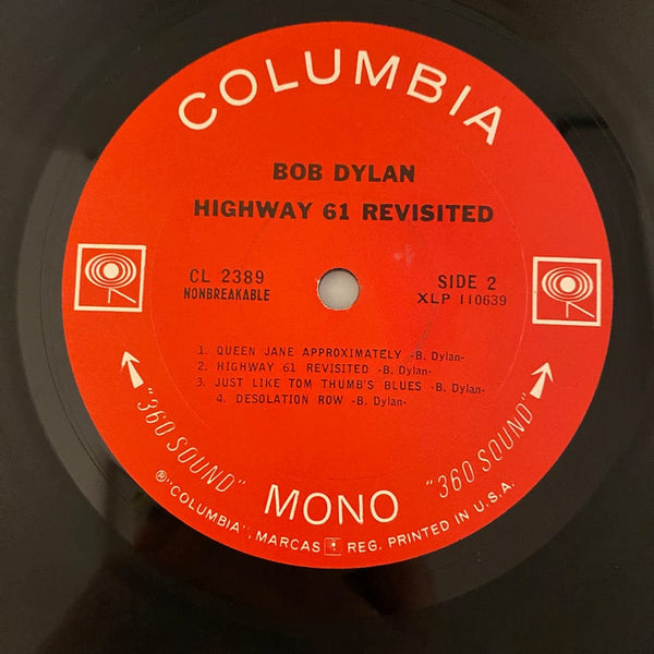Used Vinyl Bob Dylan – Highway 61 Revisited LP USED VG+/G+ 1965 Mono Pressing J061323-20