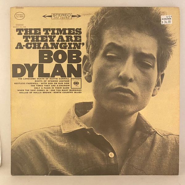 Used Vinyl Bob Dylan – The Times They Are A-Changin' LP USED NM/VG+ 1971 Pressing J070724-12