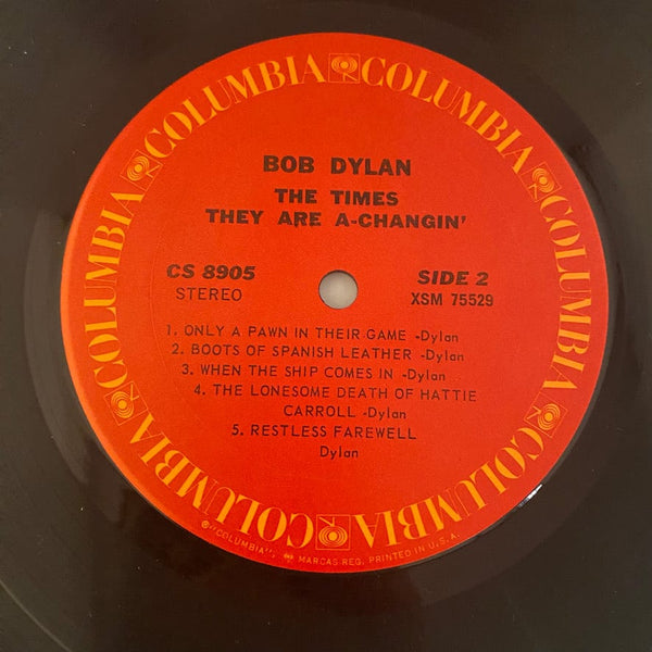 Used Vinyl Bob Dylan – The Times They Are A-Changin' LP USED NM/VG+ 1971 Pressing J070724-12