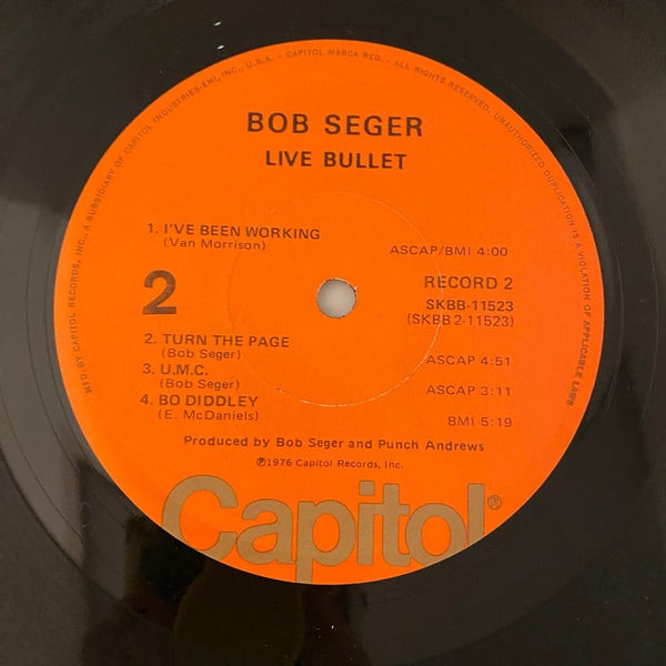 Used Vinyl Bob Seger & The Silver Bullet Band – Live Bullet 2LP USED NM/VG+ J100523-15