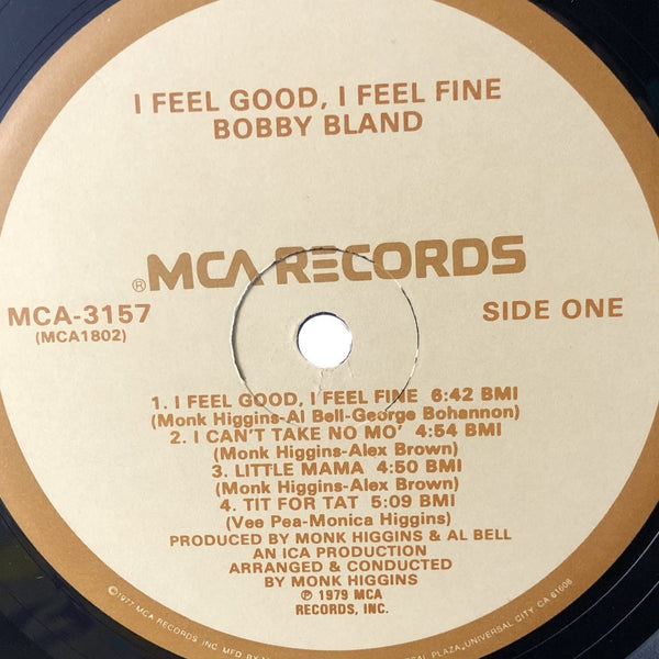 Used Vinyl Bobby Bland - I Feel Good, I Feel Fine LP VG+-VG++ USED 13242