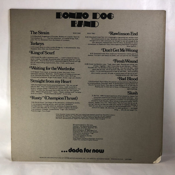 Used Vinyl Bonzo Dog Band - Let's Make Up And Be Friendly LP NM-VG++ USED 9068