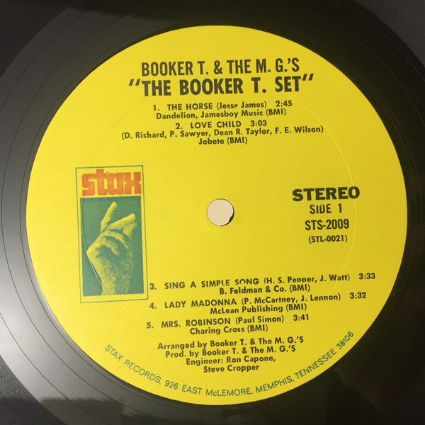 Used Vinyl Booker T. and the M.G.'s - The Booker T. Set LP NM-VG+ USED 8579